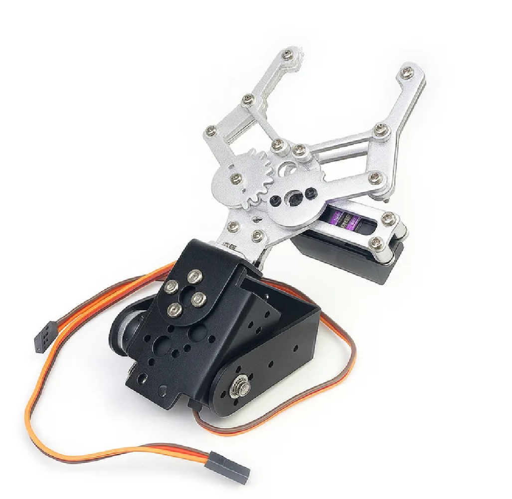 Complete set DIY 2DOF Robot Arm Manipulator Claw (Mechanical Metal Gripper) without motors